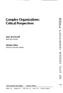 Book cover for Complex Organizations