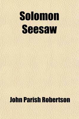 Book cover for Solomon Seesaw Volume 1