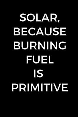 Book cover for Solar, Because Burning Fuel Is Primitive