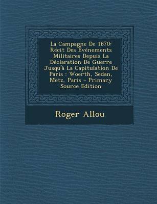 Book cover for La Campagne de 1870