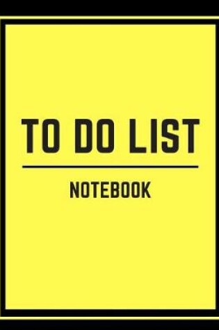 Cover of To Do List Notebook