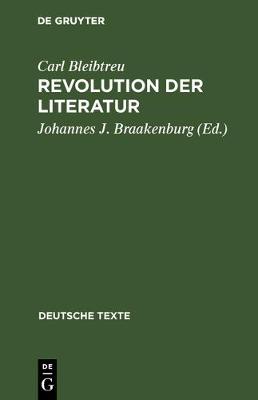 Cover of Revolution Der Literatur