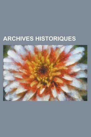 Cover of Archives Historiques