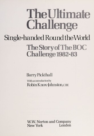 Book cover for The Ultimate Challenge