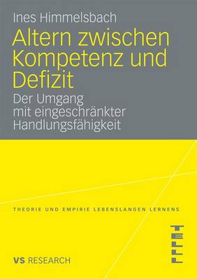 Cover of Altern Zwischen Kompetenz Und Defizit