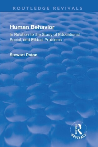 Cover of Revival: Human Behavior (1921)