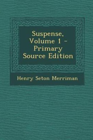 Cover of Suspense, Volume 1