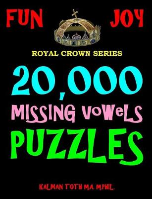 Book cover for 20,000 Missing Vowels Puzzles