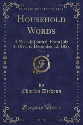 Book cover for Household Words, Vol. 16