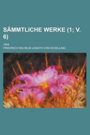 Cover of Sammtliche Werke (1; V. 6)