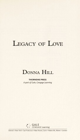 Book cover for Legacy of Love