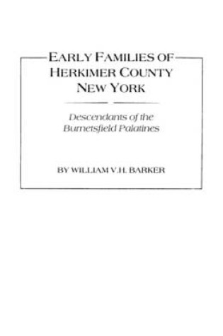 Cover of Early Families of Herkimer County, New York
