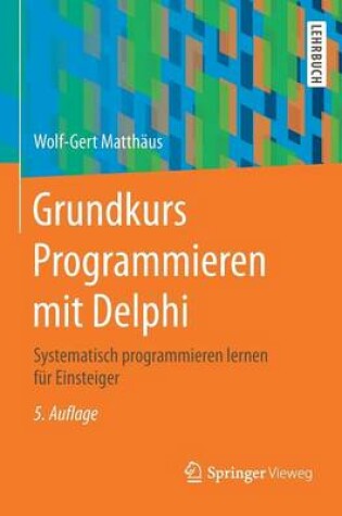 Cover of Grundkurs Programmieren Mit Delphi