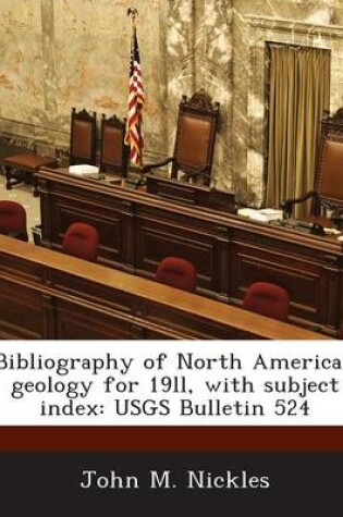 Cover of Bibliography of North American Geology for 19ll, with Subject Index