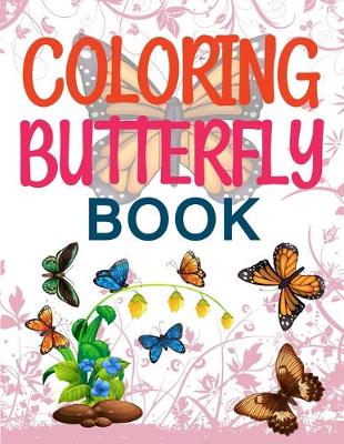 Book cover for Coloring Butterfly Book