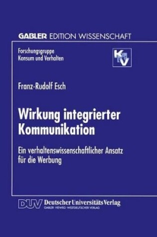 Cover of Wirkung integrierter Kommunikation