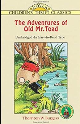 Book cover for The Adventures of Old Mr. Toad illustrated