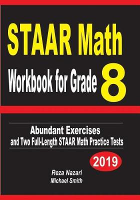 Book cover for STAAR Math Workbook for Grade 8