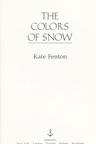 Cover of The Colors of Snow