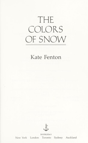 Book cover for The Colors of Snow