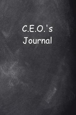 Book cover for C.E.O.'s Journal Chalkboard Design