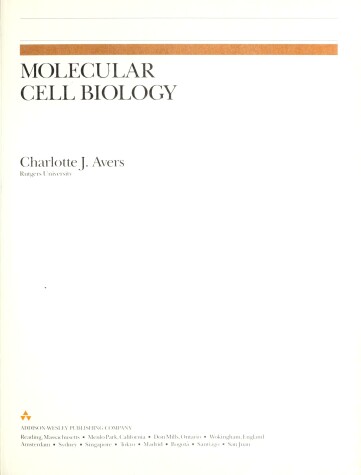 Cover of Molecular Cell Biology