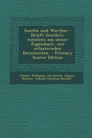 Cover of Goethe Und Werther