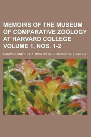 Cover of Memoirs of the Museum of Comparative Zoology at Harvard College Volume 1, Nos. 1-2