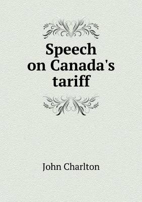 Book cover for Speech on Canada's tariff