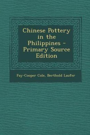 Cover of Chinese Pottery in the Philippines