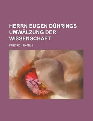 Book cover for Herrn Eugen Duhrings Umwalzung Der Wissenschaft