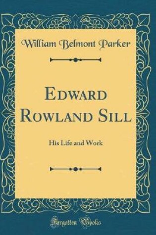 Cover of Edward Rowland Sill