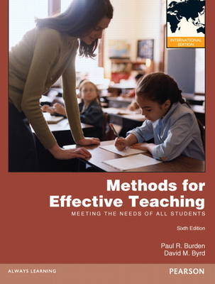 Book cover for Methods for Effective Teaching