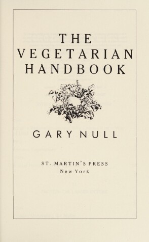 Book cover for The Vegetarian Handbook