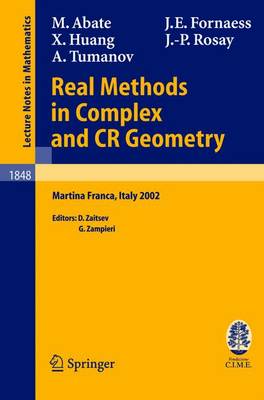 Cover of Real Methods in Complex and Cr Geometry