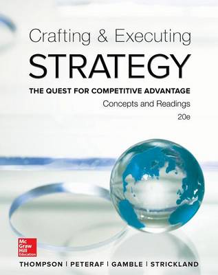 Book cover for Crafting and Executing Strategy: Concepts and Readings with Connect Access Card