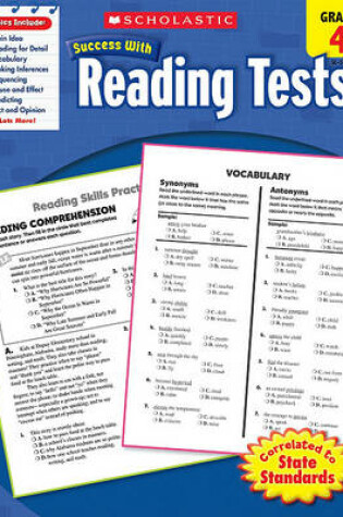 Cover of Scholastic Success with Reading Tests: Grade 4 Workbook