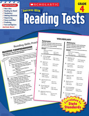 Cover of Scholastic Success with Reading Tests: Grade 4 Workbook