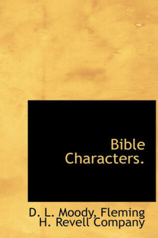 Cover of Bible Characters.