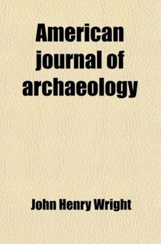 Cover of American Journal of Archaeology