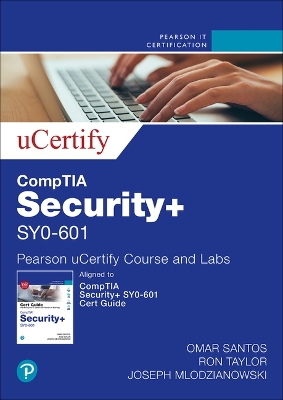 Book cover for Comptia Security+ Sy0-601 Cert Guide Pearson Ucertify Course and Labs Access Code Card