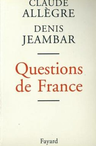 Cover of Questions de France