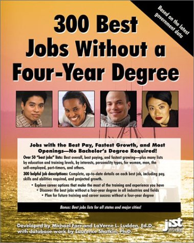 Book cover for 300 Best Jobs without a Four-Y