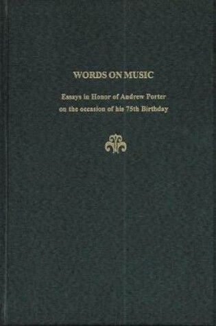 Cover of Words on Music