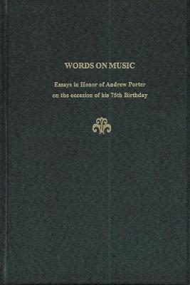 Book cover for Words on Music