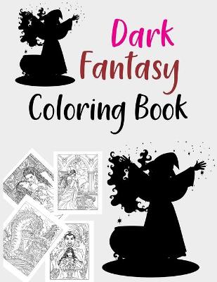 Book cover for Dark Fantasy Coloring Book