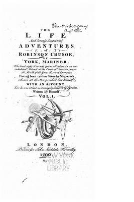 Book cover for The Life and Strange Surprizing Adventures of Robinson Crusoe, of York, Mariner, Of York - vol. I