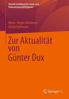 Cover of Zur Aktualitat Von Gunter Dux