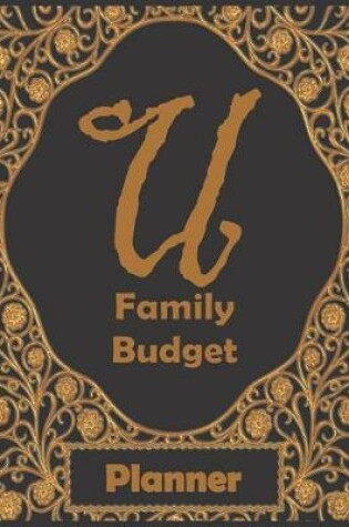 Cover of U Family Budget Planner