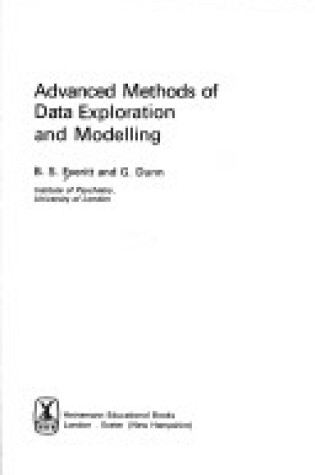 Cover of Advanced Methods of Data Exploration and Modelling